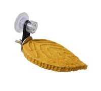 Textured Bird Perch Platform for Pet Birds, Resin Stand with Suction Cup Mount, 14cm/5.51in, 1 Piece Daily Pack Avian Stand Platform Cage Accessory Mount Perch Resin Rest Area Parakeet Cockatiel Decor