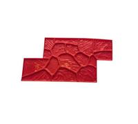 Textured Concrete Stamp for Walkway Patio Pavement Pressing Form Stone Effect Polyurethane Heavy Duty Raised Border Structure Suitable for Garden Courtyard Pathway, 35 X 60 X 2cm, Style A