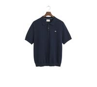 Textured cotton polo Gant Bleu S