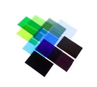 Textured Craft Glass Sheets with Clean Edges for Hobbyists,10 15cm - No.12-4 Blue Green Purple