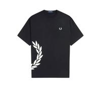 Textured Crown T-Shirt Fred Perry Laurel Noir XS