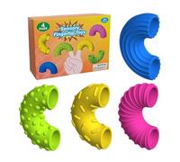Textured Fidget Toy Set,Calm Down Corner Supplies Toy,Silicone Sensory Stress Relievers For Kids & Adults, For Classroom, Travel & Office - ADHD & Friendly Calming Tools