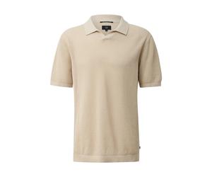 Textured Fine Knit Polo QS Beige 2XL