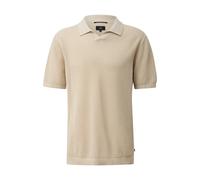 Textured Fine Knit Polo QS Beige M