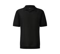 Textured Fine Knit Polo QS Noir XL