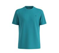 Textured Flamed Yarn T-shirt with Logo Detail s.Oliver Turquoise 4XL