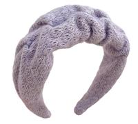Textured Headband Large Edged Design Headgear for Women Comfortable Daily Wear Autumn Winter Ruffle Wide Hair Band