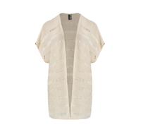 Textured Knit Cardigan for Women Mat Fashion Beige One size