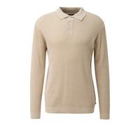 Textured Knit Polo Sweater QS Regular Fit Beige XL
