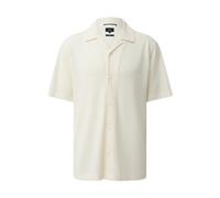 Textured knit shirt QS Blanc S