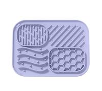 Textured Lick Pads - Silicone Dog Feeding Mat, 8 Inch Slow Feeder with Suction, Rubber Treat Pad with Handle, Training Accessory for Year