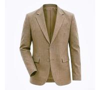 Textured Men's Suit Jacket Retro Style Formal Coat | Double-breasted design, for slim fit , lapel collar, business formal wear, spring autumn season