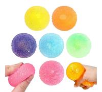 Textured Mini Stress Balls,2.36in Squishies Ball Sensory Textured Memory Gel Fidget Toys for Adults Hand Exercises,High Density Solid Squishies Toys,Quiet AnxietyRelief Item for Classroom PartyFavors