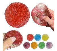 Textured Mini Stress Balls,Squishies Ball Sensory Textured Memory Gel Fidget Toys for dults Hand Exercises,Squishies Toys Bulk for Party Favors Gifts, Desk Toy and Prize