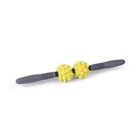 Textured Myofascial Release Tool, Yellow-Green | Handheld, Portable, Massage Roller, for Home Gym, mind-body , Runners