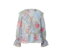 Textured Print Blouse with Ruffle Details Women COMMA Bleu 36