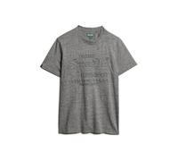 Textured print T-shirt Superdry Gris S