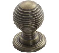 Textured Reeded Ball Cupboard Door Knob 23mm Dia Florentine Bronze Handle Loops Multi One Size