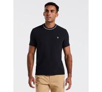 Textured Ringer T-Shirt In Dark Sapphire