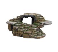 Textured Rock Shape Reptiles Shelter for Lizards Spiders Terrarium Hideouts Landscape Supplies Dragon Habitat Decor