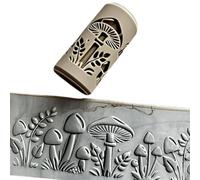 Textured Rollers for Wheel Thrown Pottery Clay Texture Column Roller Embossing Pottery Textures Roller Beautifully Handmade Pattern Stamp Polymer Clay Floral Textures Rollers for Earrings Jewelry
