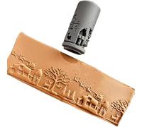 Textured Rollers for Wheel Thrown Pottery Clay Texture Column Roller Embossing Pottery Textures Roller Beautifully Handmade Pattern Stamp Polymer Clay Floral Textures Rollers for Earrings Jewelry