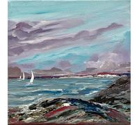 Textured Seascape On A Small Canvas