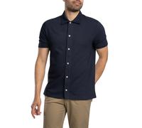 Textured Short Sleeved Shirt Evening Blue XL