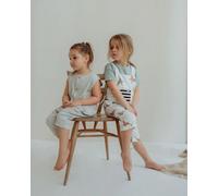 Textured Shortie Dungarees Turtledove London Light Blue 2-3 Years