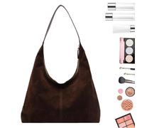 Textured Slouchy Bag - 14in Canvas Charcoal Handle, fall crescent handbag, retro large purse, adjustable ergonomic structure upgrade, stabilized carrying capacity feature | stylish carryall for urban