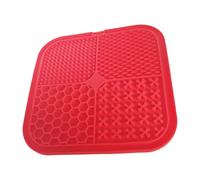 Textured Slow Eating Mats For Pet Food Grade Silicone Construction Suction Base Prevents Spills During Meals