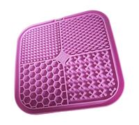 Textured Slow Eating Mats for Pet Food Grade Silicone Construction Suction Base Prevents Spills During Meals Silicone Pet Licking Mats