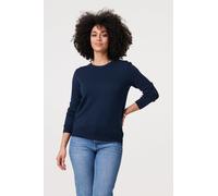 Textured Soft Knit Long Sleeve Jumper Izabel London Navy 18