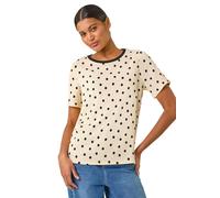 Textured Spot Stretch Top Roman Ivory 10