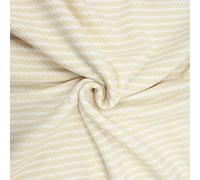 Textured Striped Scuba Jersey 60" Wide Yellow & White Sold Per 3 Metre Length 2 Way Stretch Suitable for Dressmaking Quilting Crafts