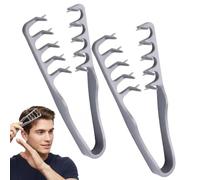 Textured Styling Comb, Texture Comb Men's Volumizing Wide-Tooth, Roots Volume Seam Grooming Accessory for Women Salon & Barber Bangs Hairdressing Hair Pick Combs(2 PCS)