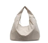 Textured Tote Bag for Women - Large Draped Nylon Handbag, Multi-Functional for Shopping, Beach, Work, and Weekend Use(E)
