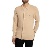 Lyle & Scott Men's Textured Travel Knitted Overshirt, Brown