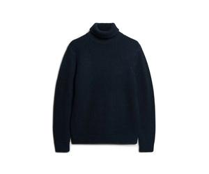 Textured turtleneck sweater Superdry Merchant Store Bleu 2XL