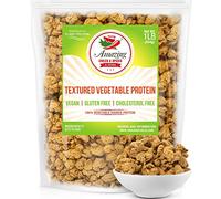 Textured Vegetable Protein (TVP), 1 lb. Bag, Natural Plant Based Vegan Protein Chunks, Non-GMO and Gluten Free Crumbles, Cholesterol Free by Amazing Chiles