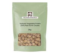 Textured Vegetable Protein (TVP) - Plain SOYA Chunks 2kg by Manor Springs