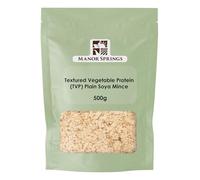 Textured Vegetable Protein (TVP) - Plain SOYA Mince 500g by Manor Springs