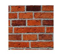 Textured Vinyl Brick Style Wallpaper - Red Rustic Stones & Slates, 0.53m x 10.05m (7798-16)