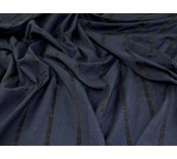 Textured Woven Jacquard Fabric Black, Navy - per metre
