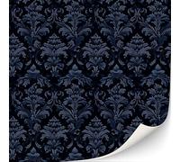 TexturKontor 3 Sheets Dollhouse Wallpaper Sticker 1:12 Scale Classic Antique Wallpaper Victorian Wallpaper (Damascus 2)