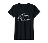 Textus Receptus, Received Text, KJV Christian Bible Value Graphic T-Shirt, Women, Black, S