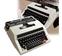 Textverarbeitungsprogramm, alte manuelle Schreibmaschine, tragbar und einfach zu verwenden/aufzubewahren, Farbband, Originalgehäuse, zum Eintippen von Briefen, Notizen, Sitzungsprotokollen, Nove