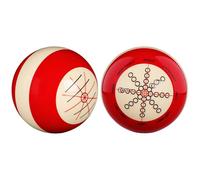Texvora 2.25 in Professional Snooker Cue Ball, Double-Sided Billiard Training Aid for Spin Control