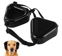 Texvora 2 Pcs Noise Cancelling Dog Ear Muffs, Abs Soundproof Headphones For Dogs, Hearing Protection For Thunder, Fits Medium To Large Breeds, 3.9 X 3.9 X 3.5 In