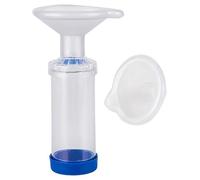 Texvora 2 Pcs Pet Inhaler with S and M Cover Sizes, Aerosol Chamber for Cats and Dogs, Handheld Cat Inhaler Spacer, 3.7 in / 9.5 cm Transparent PVC Chamber, Easy to Monitor for Daily Use